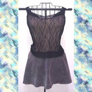 LAST CHANCE! Naked Look Lace Overlay Tank